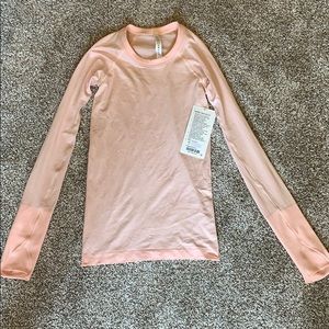 Lululemon light pink Swiftly Tech long sleeve 2.0